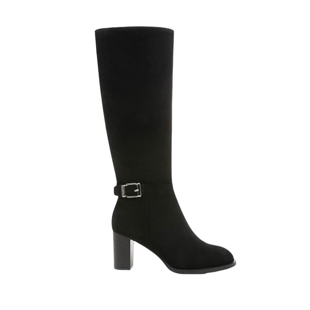Giani Bernini Women's Lennoxx Suede Knee High Block Heel Boots Black Size 6 1/2 - Picture 2 of 3